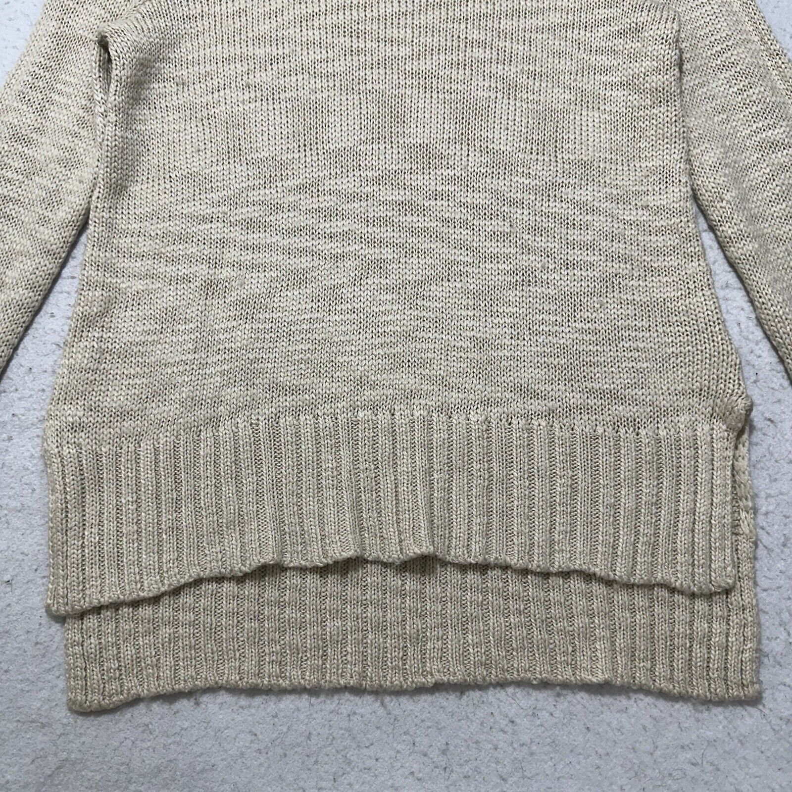 H&M H&M Medium Cowl Neck Wool Blend Pullover Sweater Beige Knit Size M / US 6-8 / IT 42-44 - 5 Thumbnail