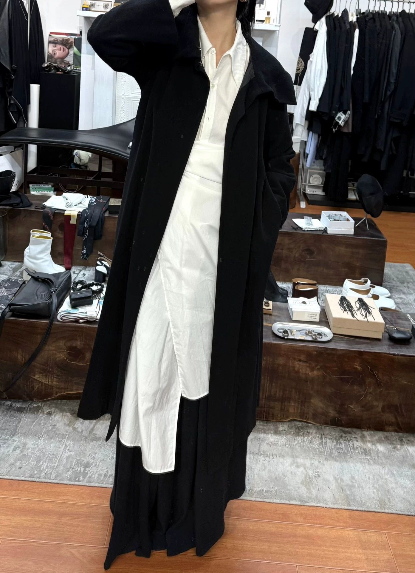 Yohji Yamamoto Yohji Yamamoto Hooded Cashmere Jacket Size 3 Size L / US 10 / IT 46 - 2 Thumbnail