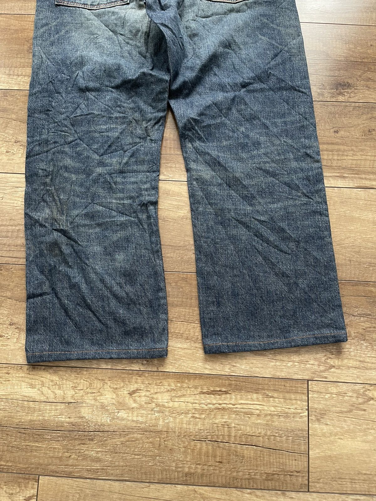 Vintage GL Heart Japan Vintage Denim Jeans Pants Cropped Size US 33 - 4 Thumbnail