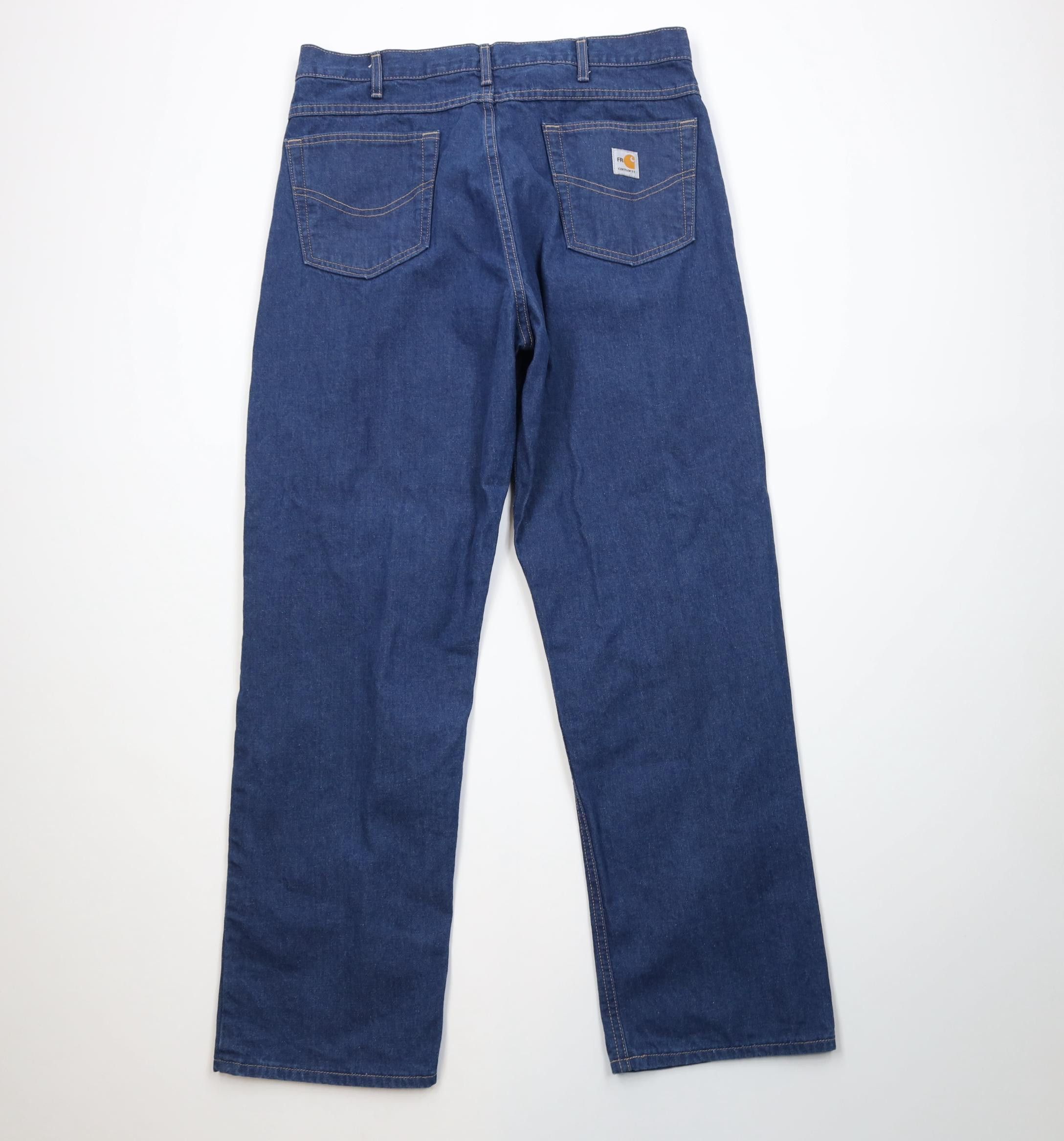 Carhartt Carhartt FR Resistant Workwear Wide Leg Denim Jeans USA Size US 36 / EU 52 - 11 Thumbnail