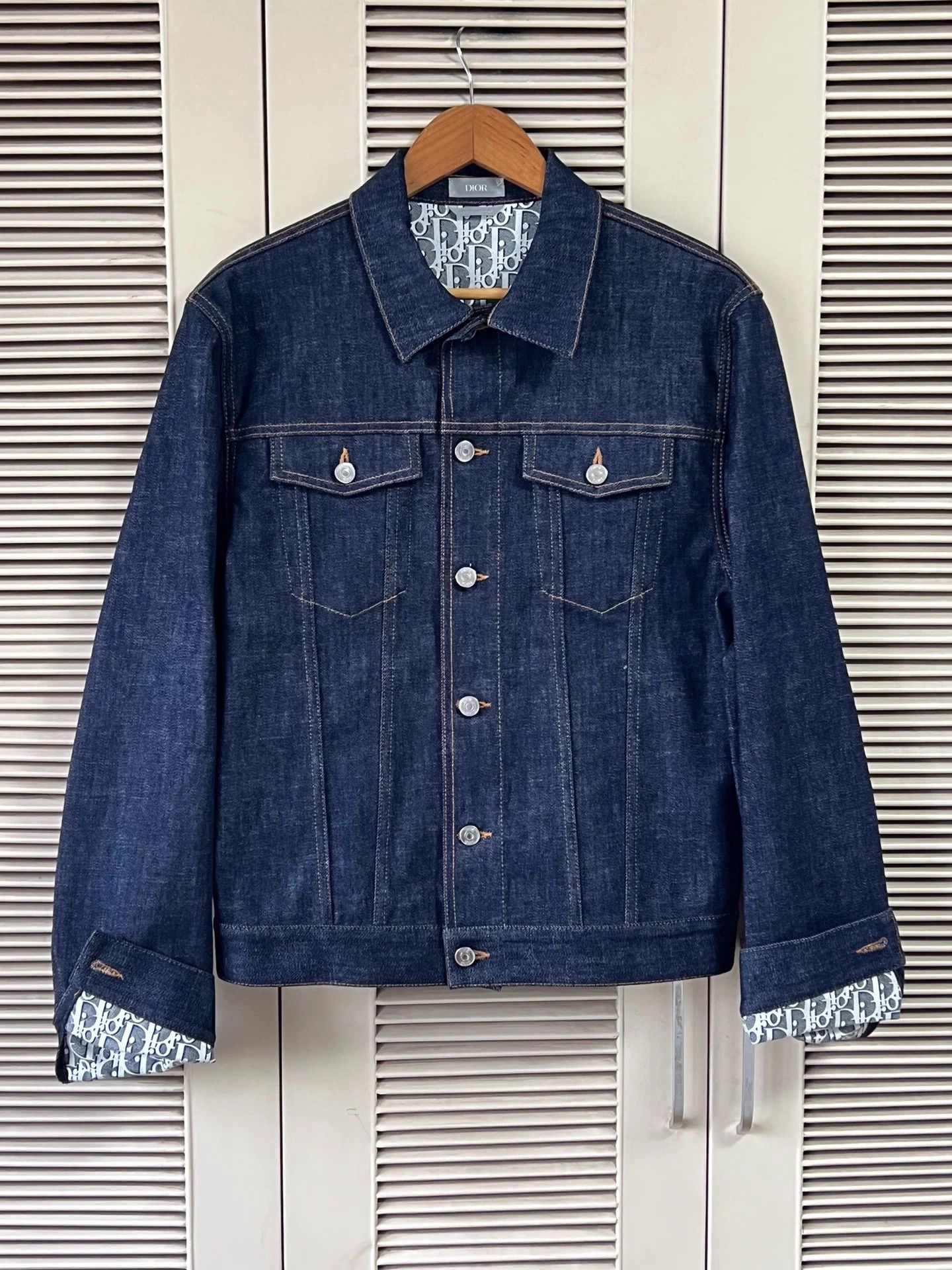 Dior Dior Denim Jacket IT50 Classic Monogram Near New Size US M / EU 48-50 / 2 - 1 Thumbnail