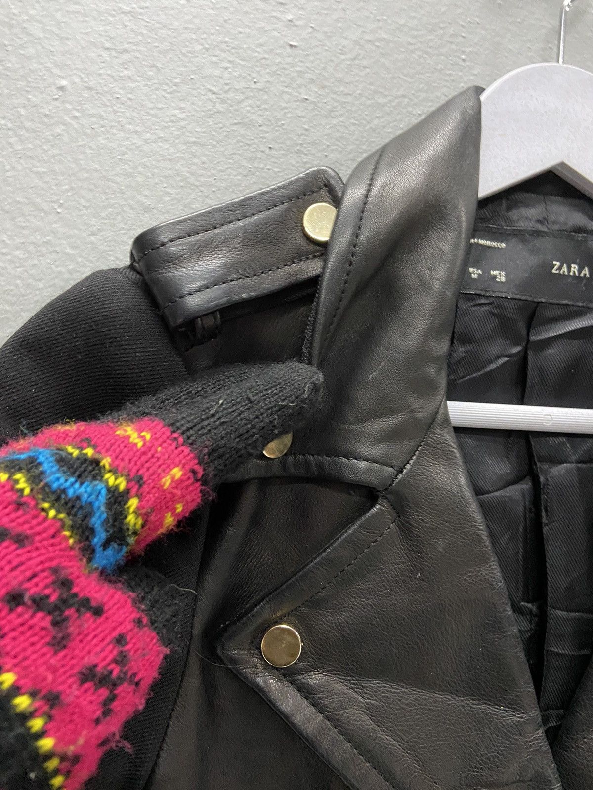 Zara ZARA LAMBSKINS JACKET COAT WOMEN BIKERS Size M / US 6-8 / IT 42-44 - 11 Thumbnail