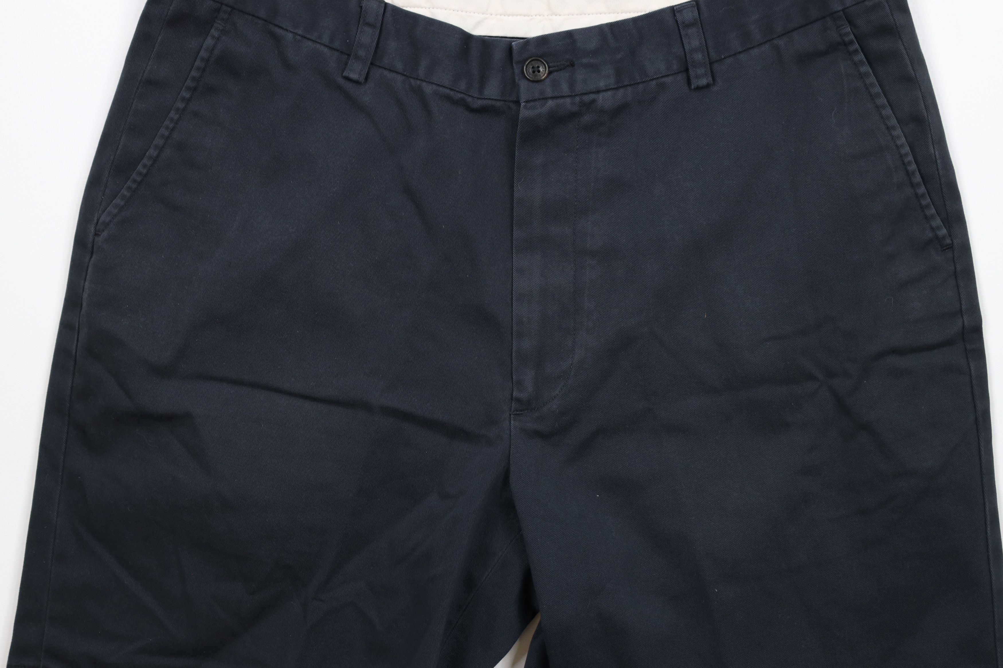 Brooks Brothers × Vintage Vintage Brooks Brothers Heavyweight Chino Shorts Navy Blue Size US 35 - 3 Thumbnail