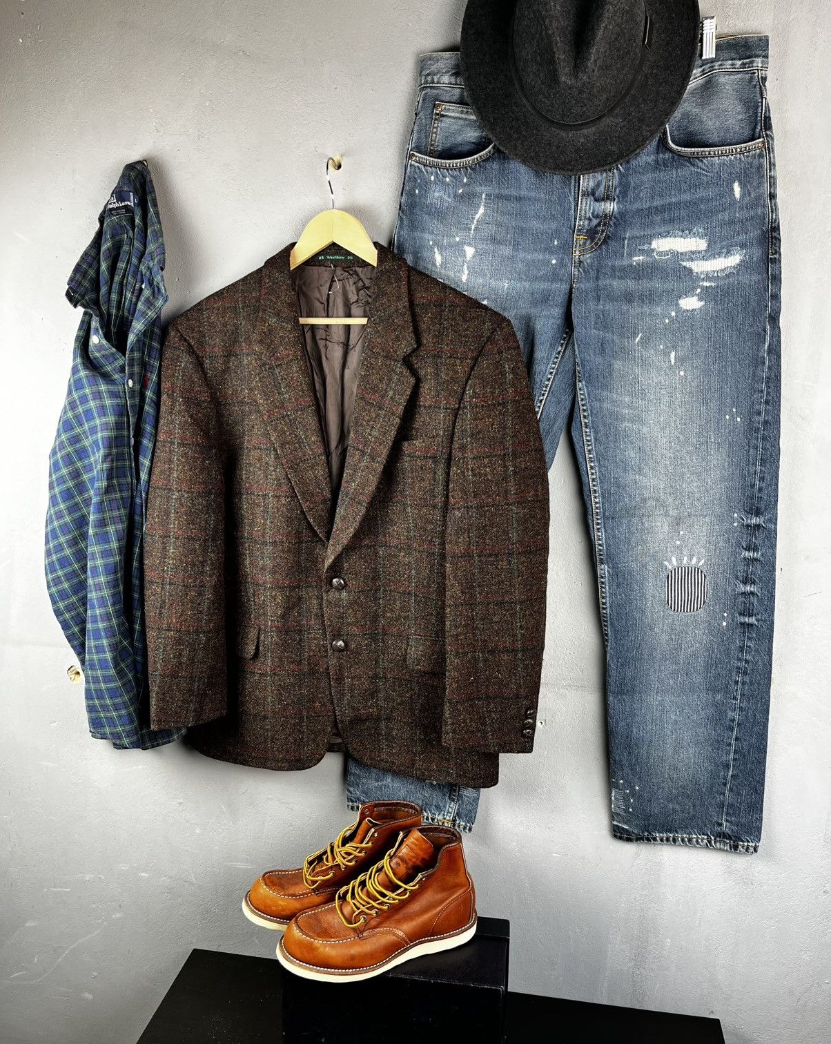 Harris Tweed Harris Tweed wool blazer jacket Size US M / EU 48-50 / 2 - 3 Thumbnail