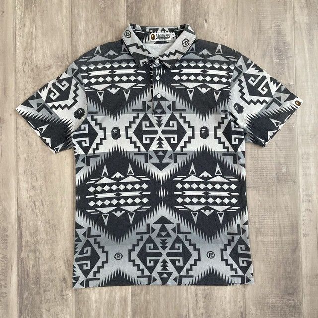 Bape BAPE NATIVE Polo Shirt a bathing ape NIGO Size US M / EU 48-50 / 2 - 1 Thumbnail