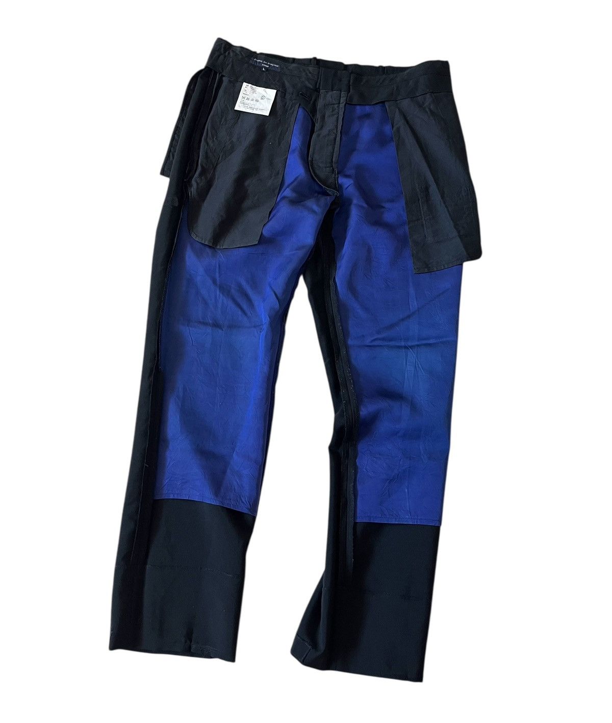 Comme des Garcons TAX FREE 🇺🇸 cdg homme black straight wool mohair trousers Size US 33 - 4 Thumbnail
