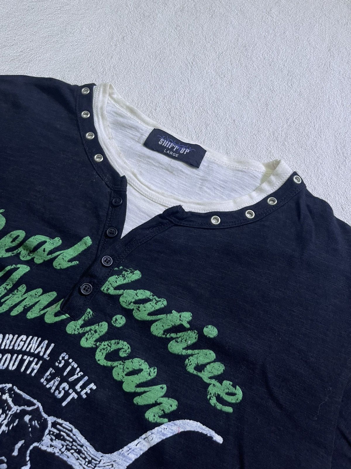 Hysteric Glamour Y2K SHIFT UP short tshirt motif two layer Size US M / EU 48-50 / 2 - 3 Thumbnail