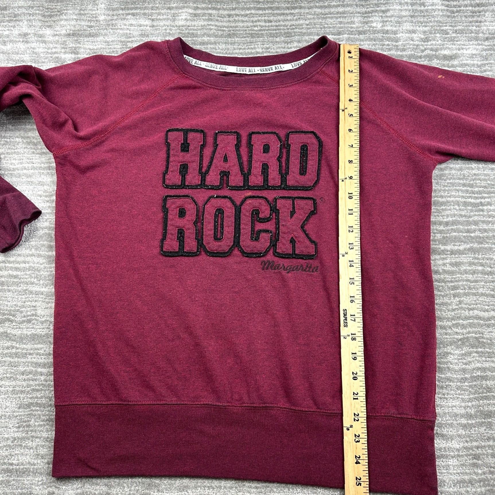 Hard Rock Cafe Hard Rock Cafe Sweater Womens XL Red Pullover Crewneck Casual Margarita Ladies 90s Rock Logo Cotton Polyester Fleece All Seasons Size XL / US 12-14 / IT 48-50 - 7 Thumbnail