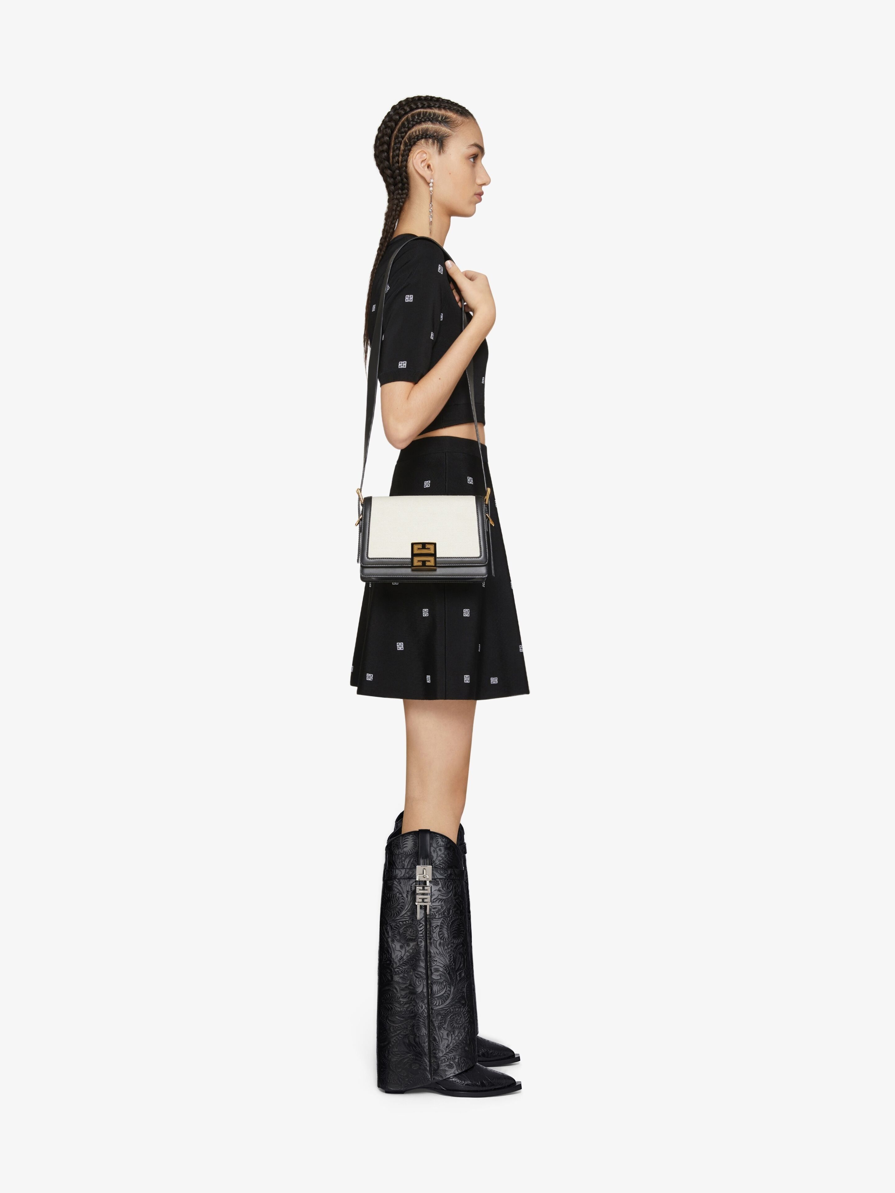 Givenchy o1srvl11e0525 Shark Lock Cowboy High Boots 60mm in Black Size US 8 / IT 38 - 2 Thumbnail