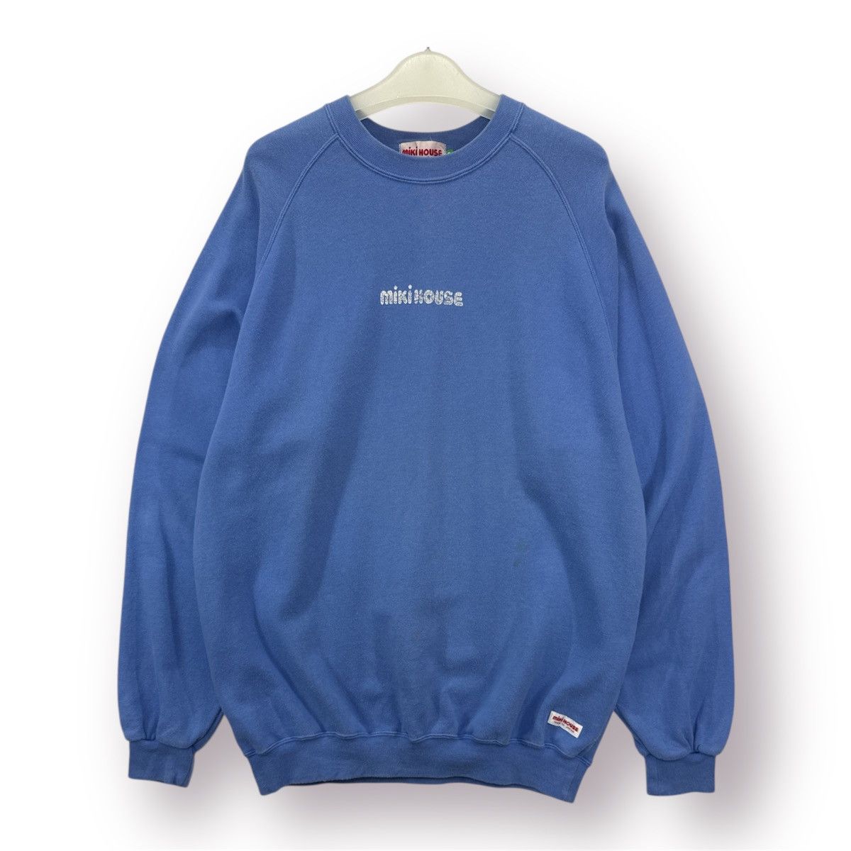 Vintage 🔥 90's Miki House big Spellout Raglen Sleeves Sweatshirt - L Size US L / EU 52-54 / 3 - 2 Thumbnail