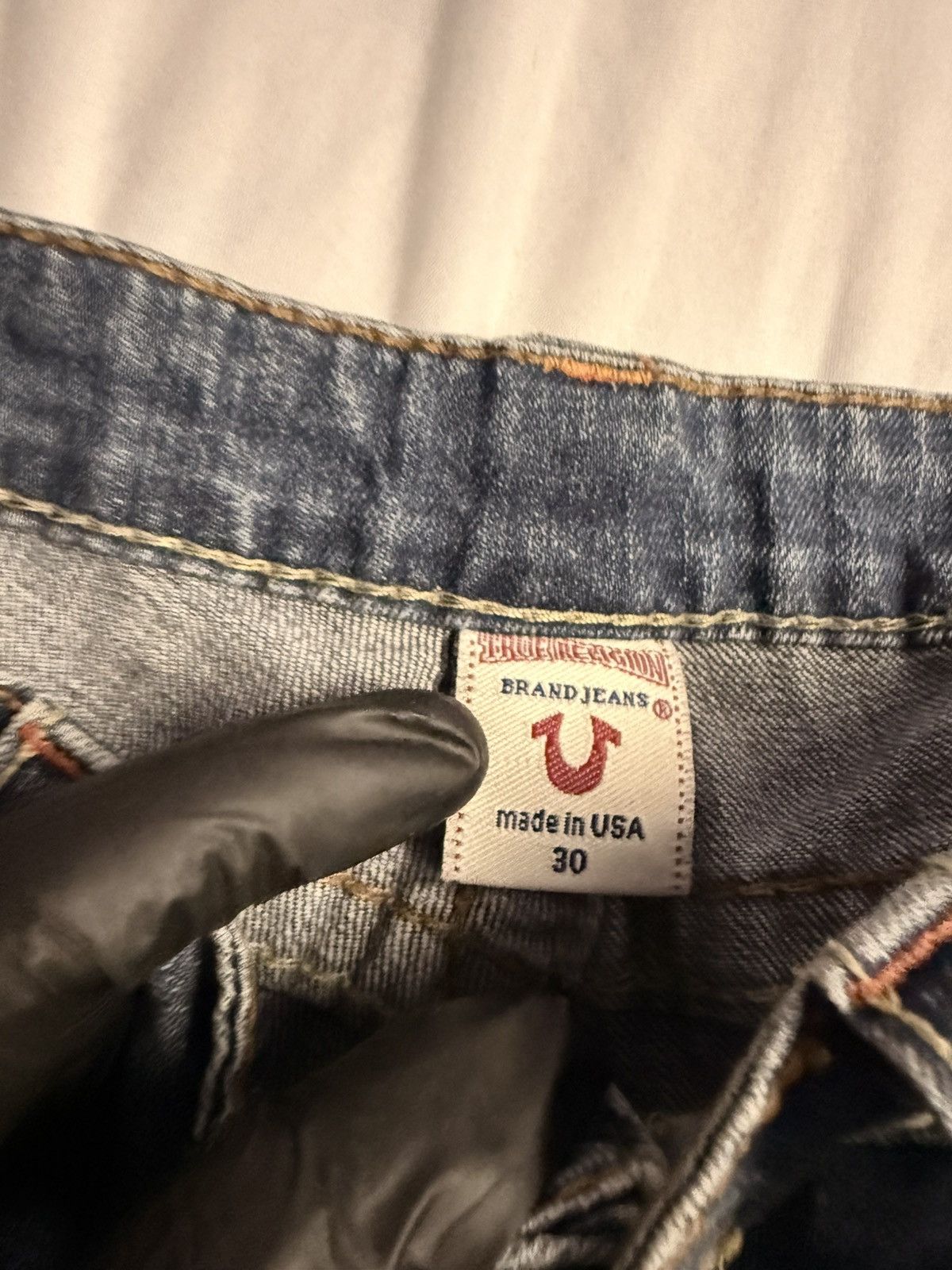 True Religion Vintage Y2K Stella Big T True Religion Aged Denim Jeans Size 30" / US 8 / IT 44 - 13 Thumbnail