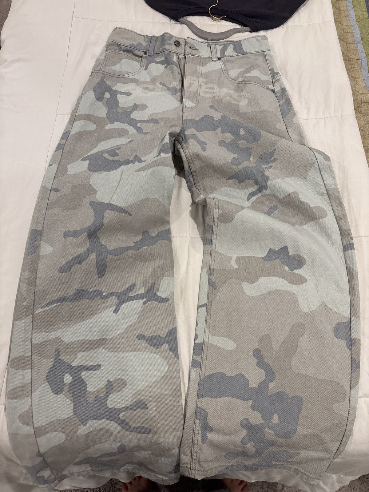 Other Scuffers Radiant Light Blue Camo Pants Size US 32 / EU 48 - 1 Thumbnail