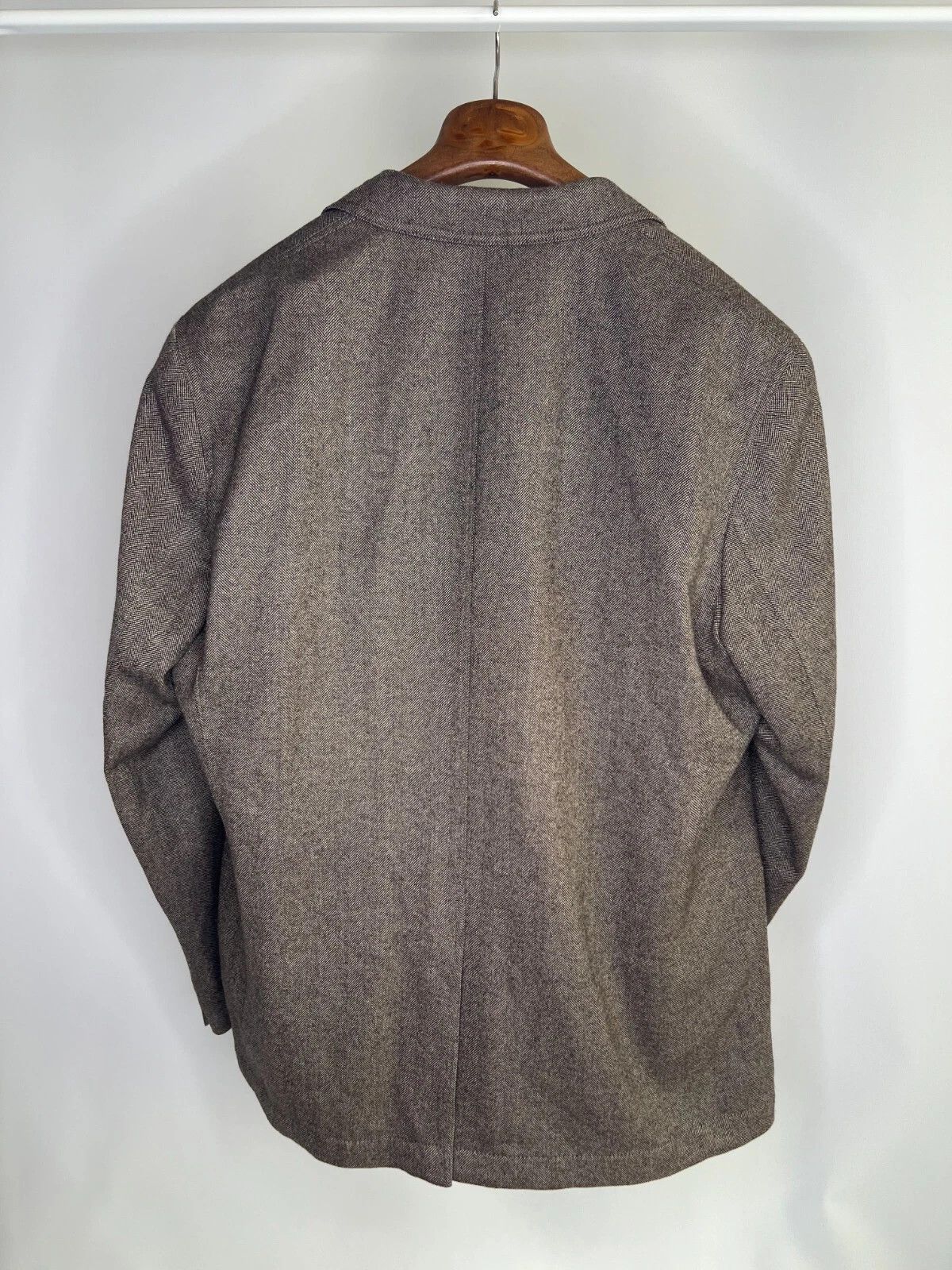 Other MARIO BARUTTI Wool Tweed Light Brown Men's Jacket Blazer Size 48R - 10 Thumbnail
