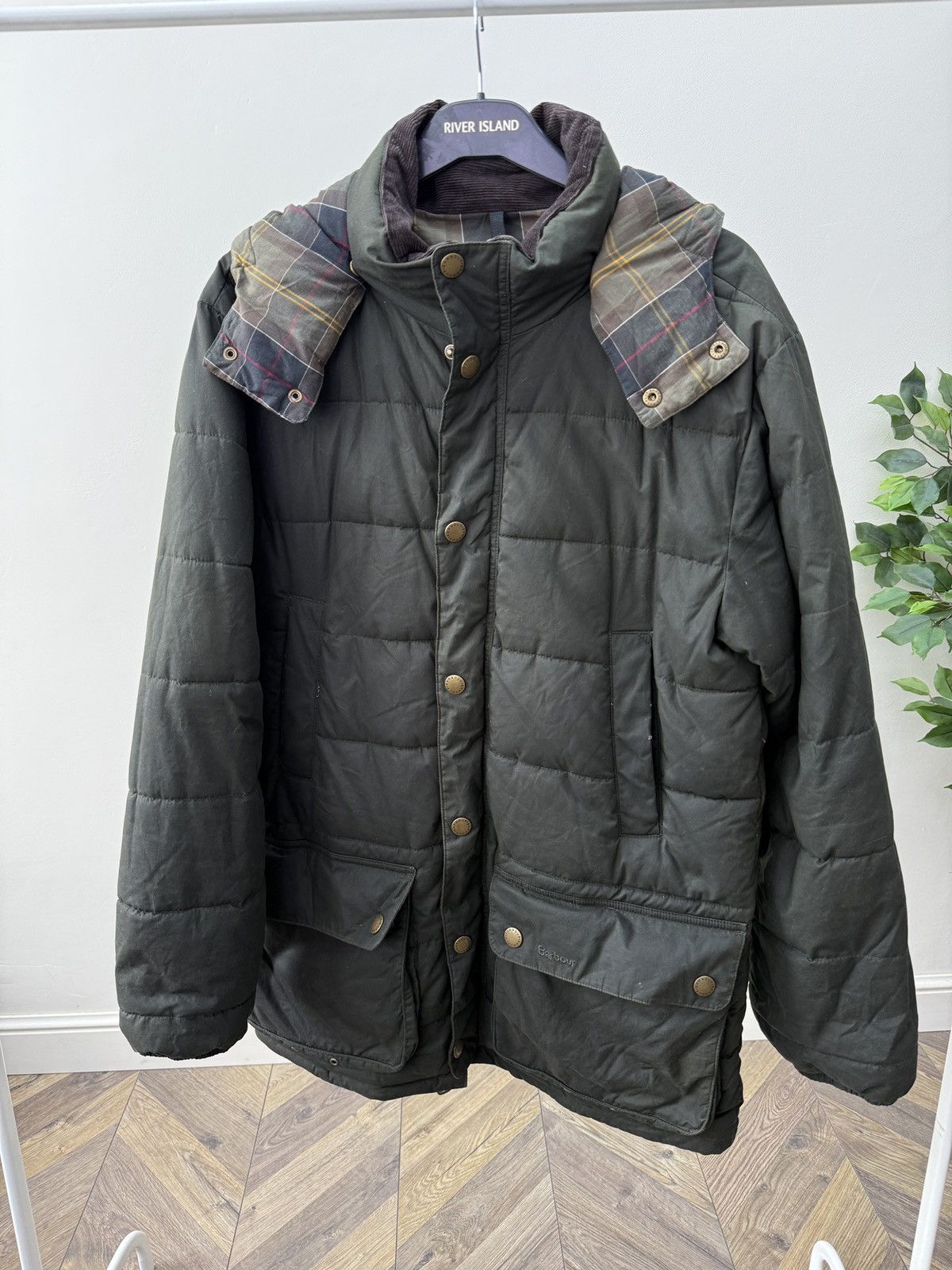 Barbour Vintage Barbour Hemmingford Wax Waterproof Puffer Jacket Size US M / EU 48-50 / 2 - 2 Thumbnail