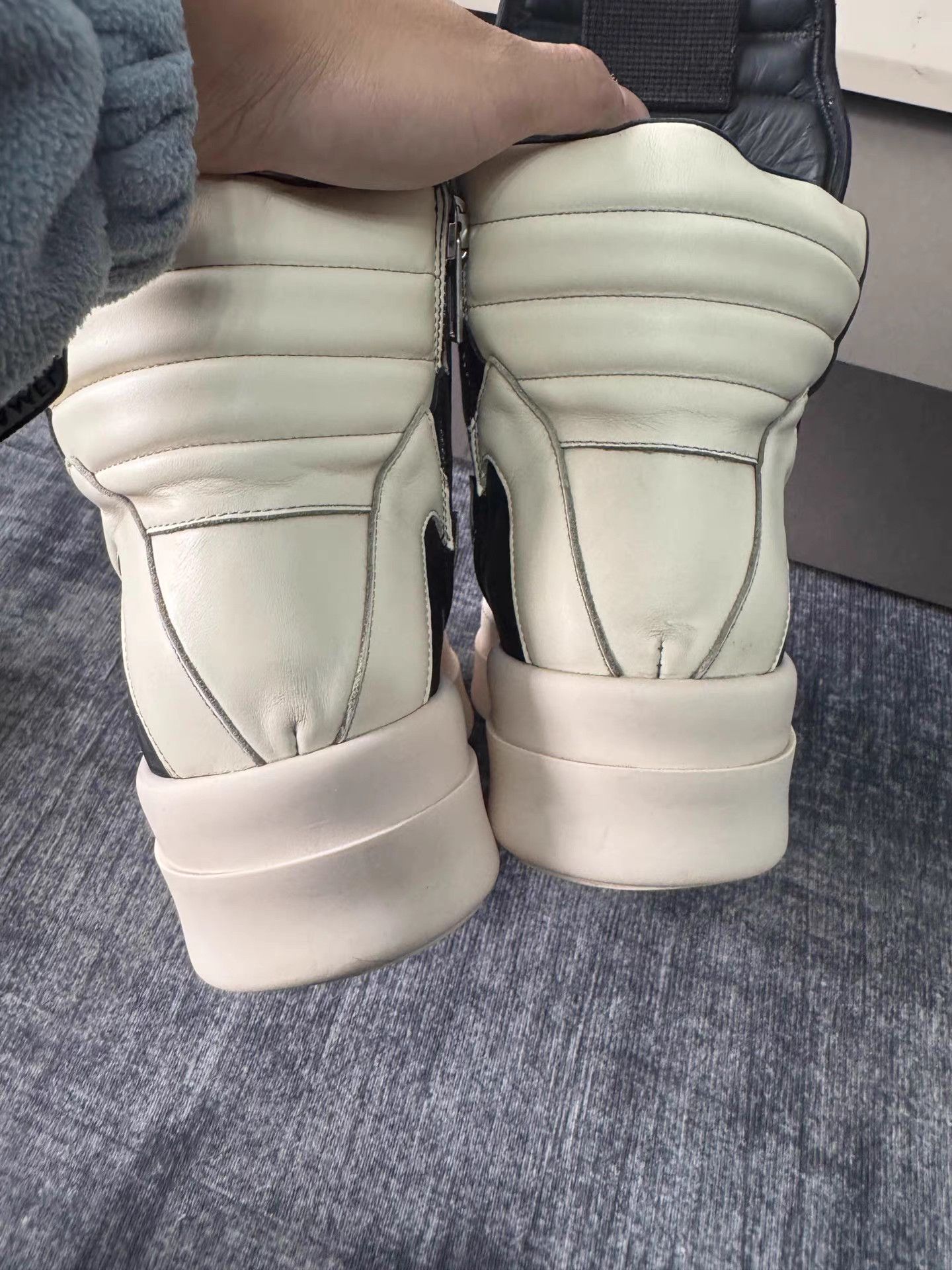 Rick Owens Rick Owens Mainline Thick Sole Triangle Sneakers Size US 7 / EU 40 - 8 Thumbnail