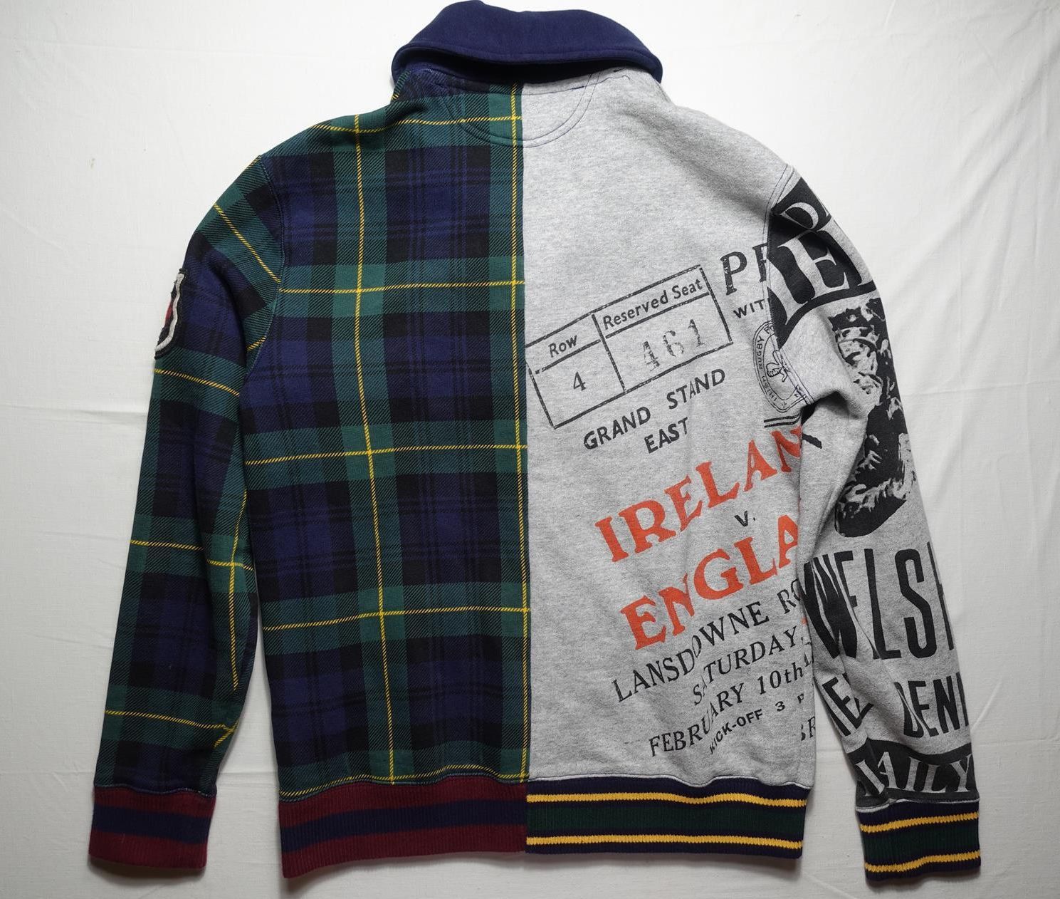 Polo Ralph Lauren Polo Ralph Lauren Cardigan Sweater Patchwork Varsity Rugby M Size US M / EU 48-50 / 2 - 2 Thumbnail