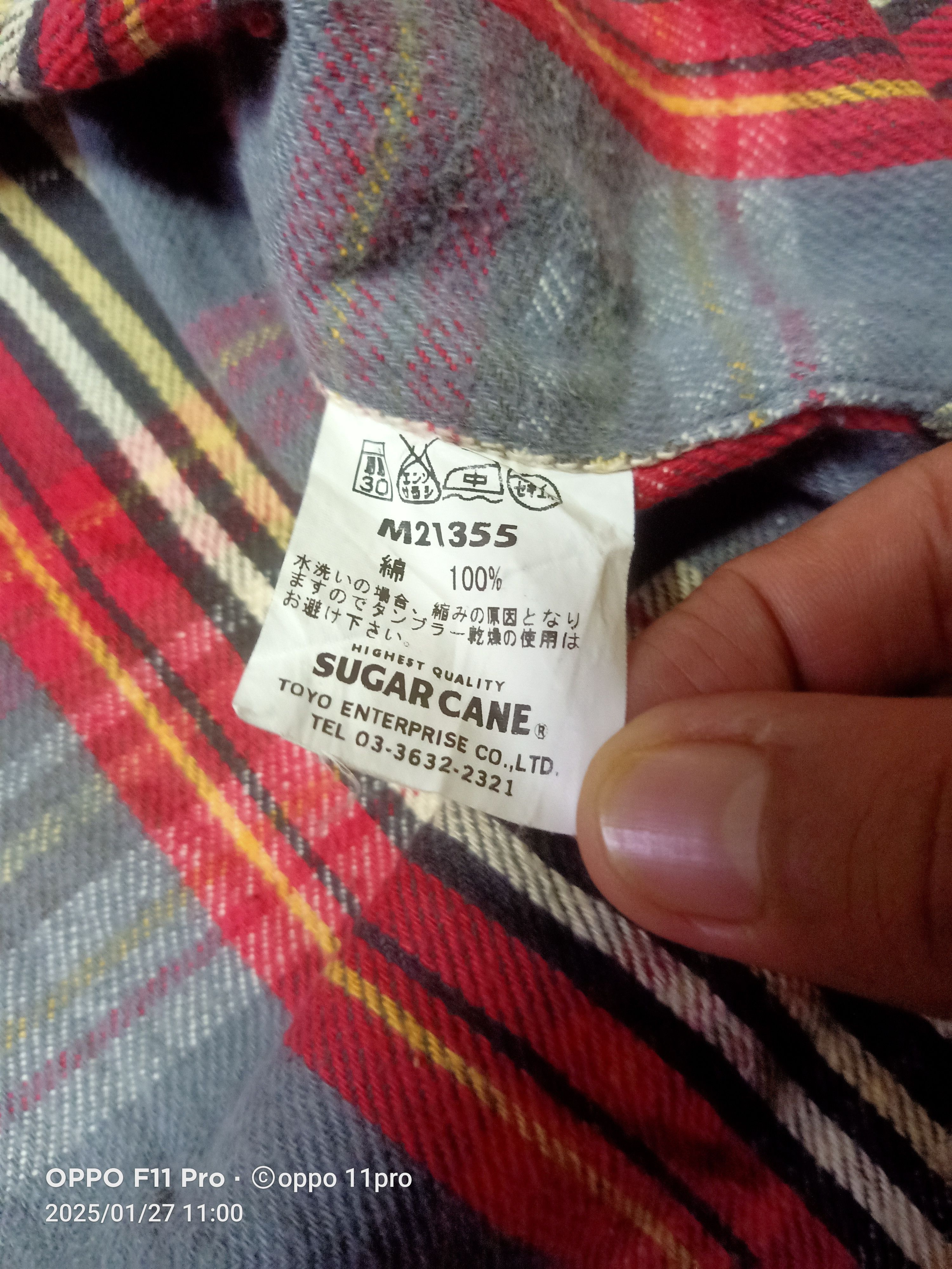 Japanese Brand × Sugar Cane × Vintage SugarCane Vintage Flanel HaflZipper Heavyduty Size US L / EU 52-54 / 3 - 4 Thumbnail