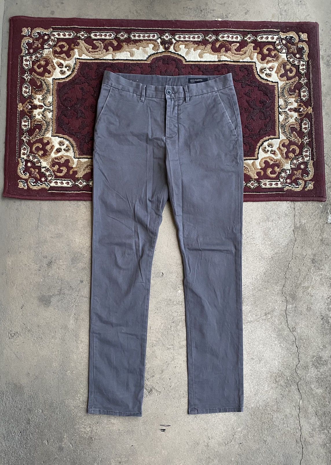 Allsaints Allsaints Chino Pants Denim Dark grey 30 size classic casual Size US 30 / EU 46 - 1 Thumbnail