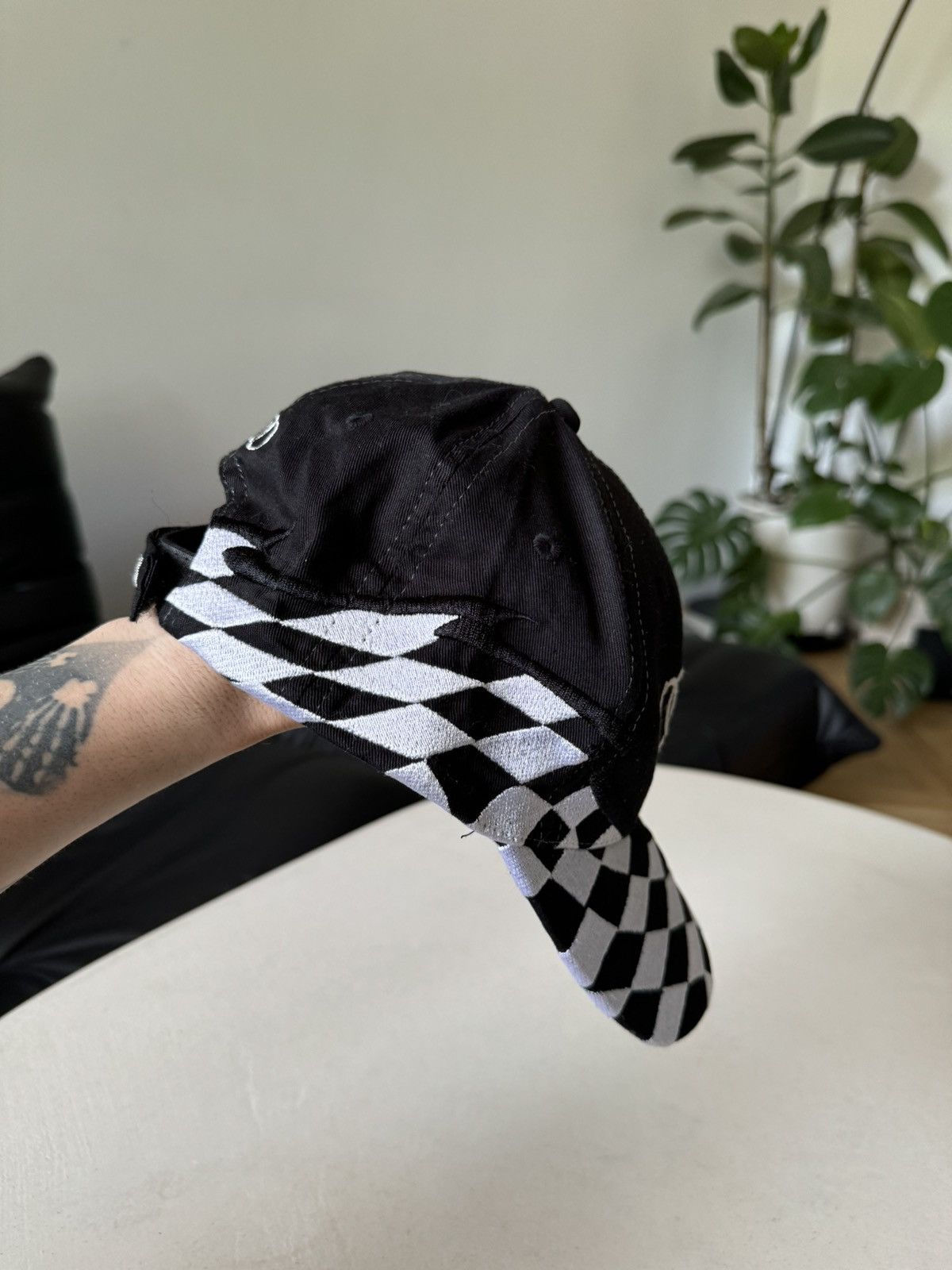 Vintage Vintage Y2k Audi Logo Racing Cap Hat Rare Checkerboard Hype Size ONE SIZE - 3 Thumbnail