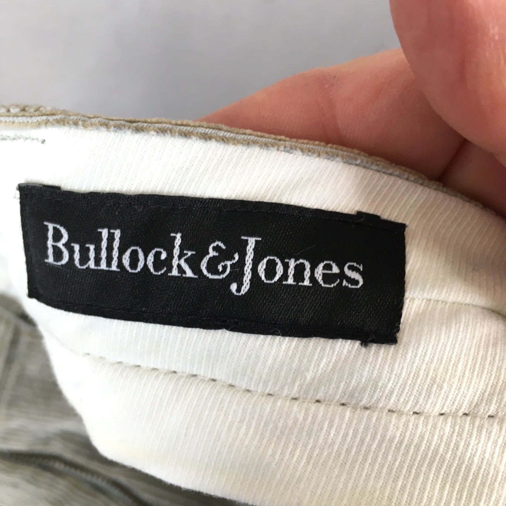 Vintage VINTAGE Bullock & Jones Pants Mens 36 Straight Leg Corduroy Grey Classic Regular Waist 36 Inseam 34 City Casual Business Travel WellMade Size US 36 / EU 52 - 3 Thumbnail