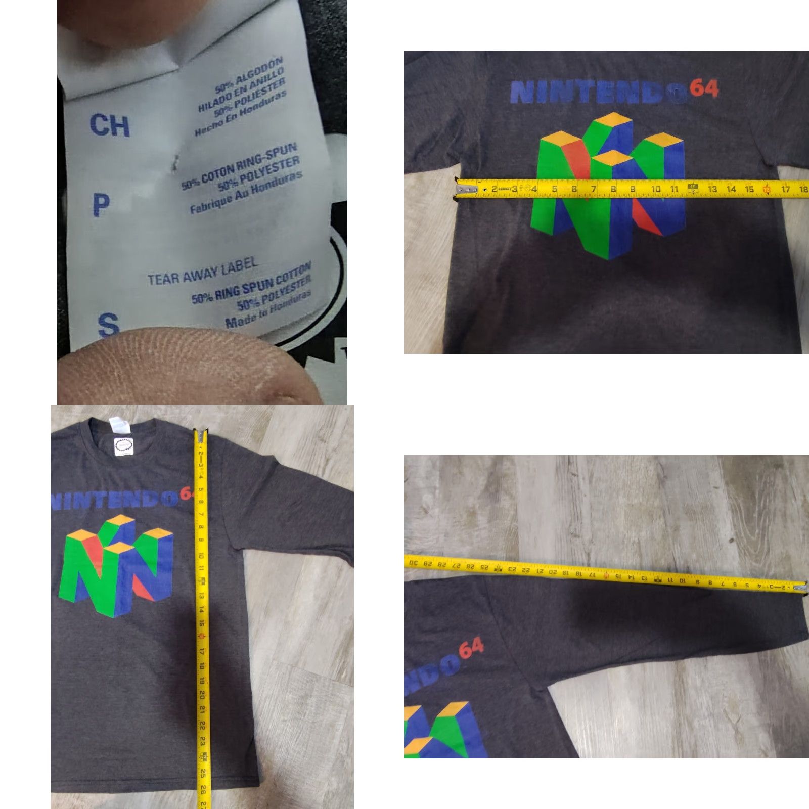 Port & Company VINTAGE Nintendo Classic N64 Logo Graphic Tee Shirt Size US S / EU 44-46 / 1 - 8 Thumbnail