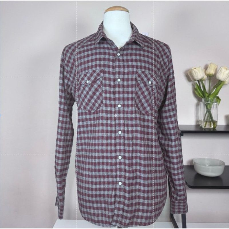 American Rag American Rag Plaid Pearl Snap Button Down Flannel Shirt XL Size US XL / EU 56 / 4 - 1 Thumbnail