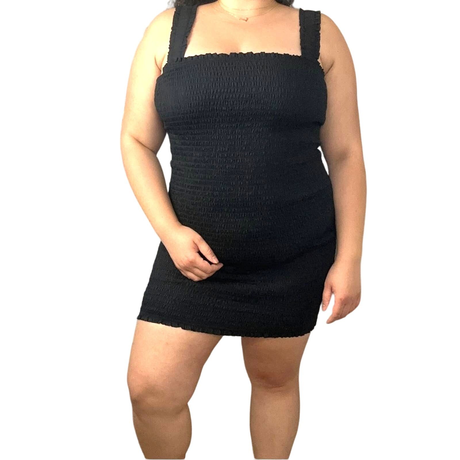 Forever 21 NEW Forever21 Gauze Bodycon Mini Little Black Dress 0X 14/16 Size XL / US 12-14 / IT 48-50 - 1 Thumbnail