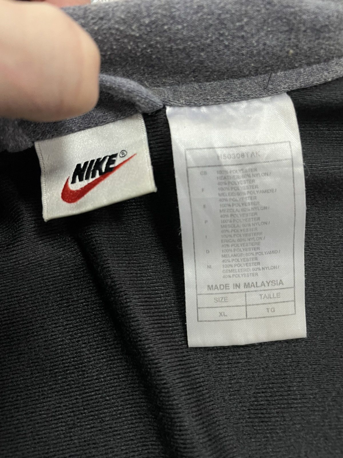 Nike Vintage Nike Cotton Boxy Track Jacket Big Logo Size US XL / EU 56 / 4 - 7 Thumbnail