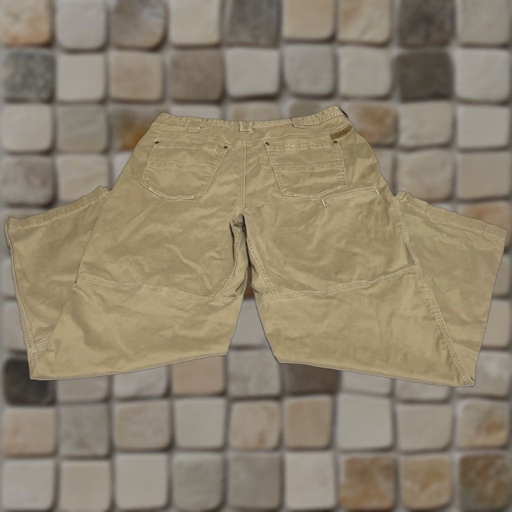 Vintage Cabela's Casuals Pants Mens 38x32 Canvas Beige Flat Front Pockets Regular Straight Outdoor Workwear 90s? Size US 38 / EU 54 - 1 Thumbnail