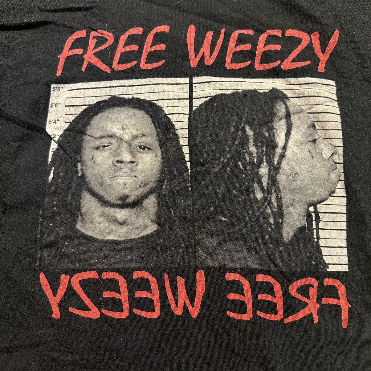 Lil Wayne × Vintage Crazy Rare “Free Weezy” Women’s Lil Wayne Tee Size S / US 4 / IT 40 - 2 Thumbnail