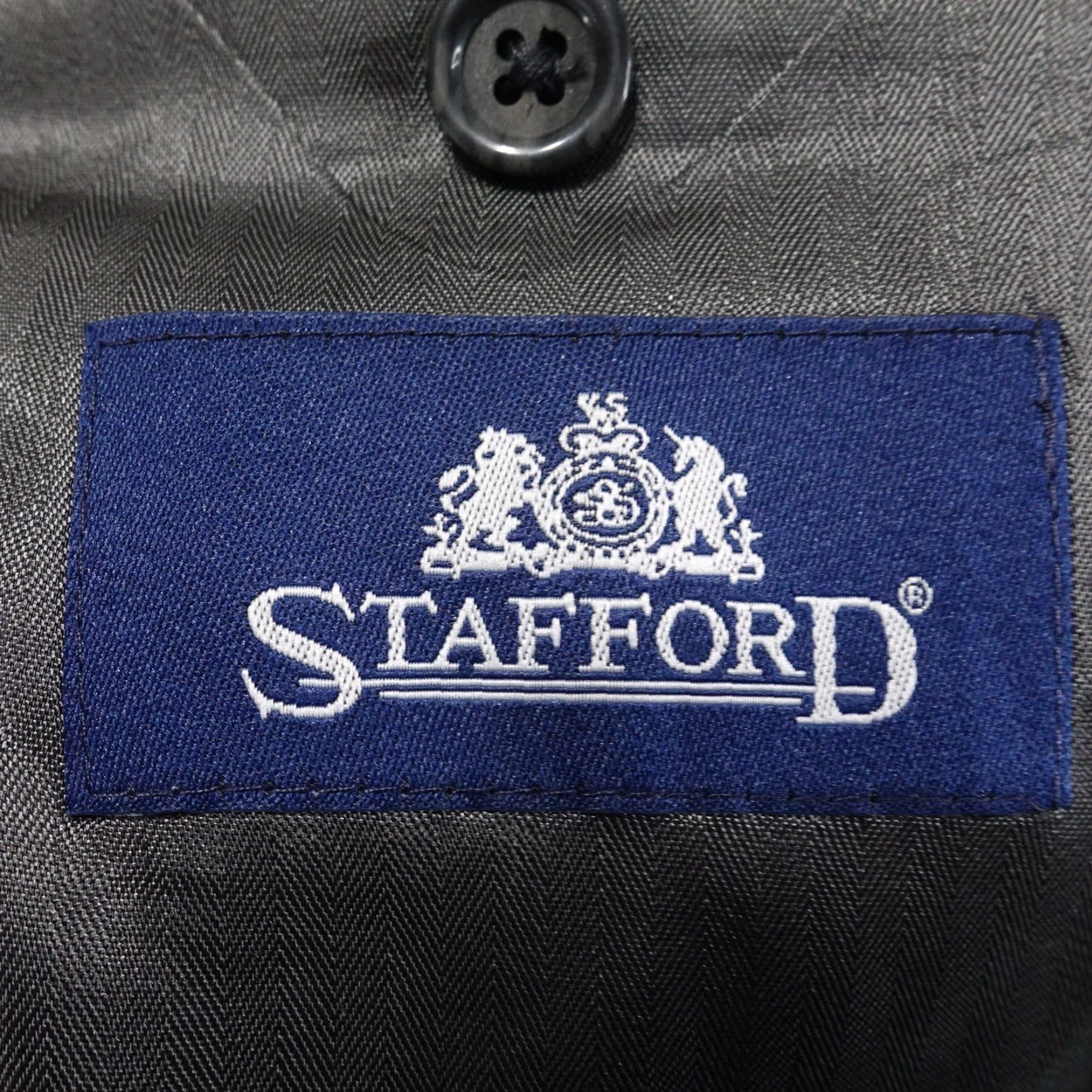 Stafford STAFFORD WOOL CHARCOAL GREY SUIT JACKET MENS SZ 42R 42 REGULAR Size 42R - 6 Thumbnail
