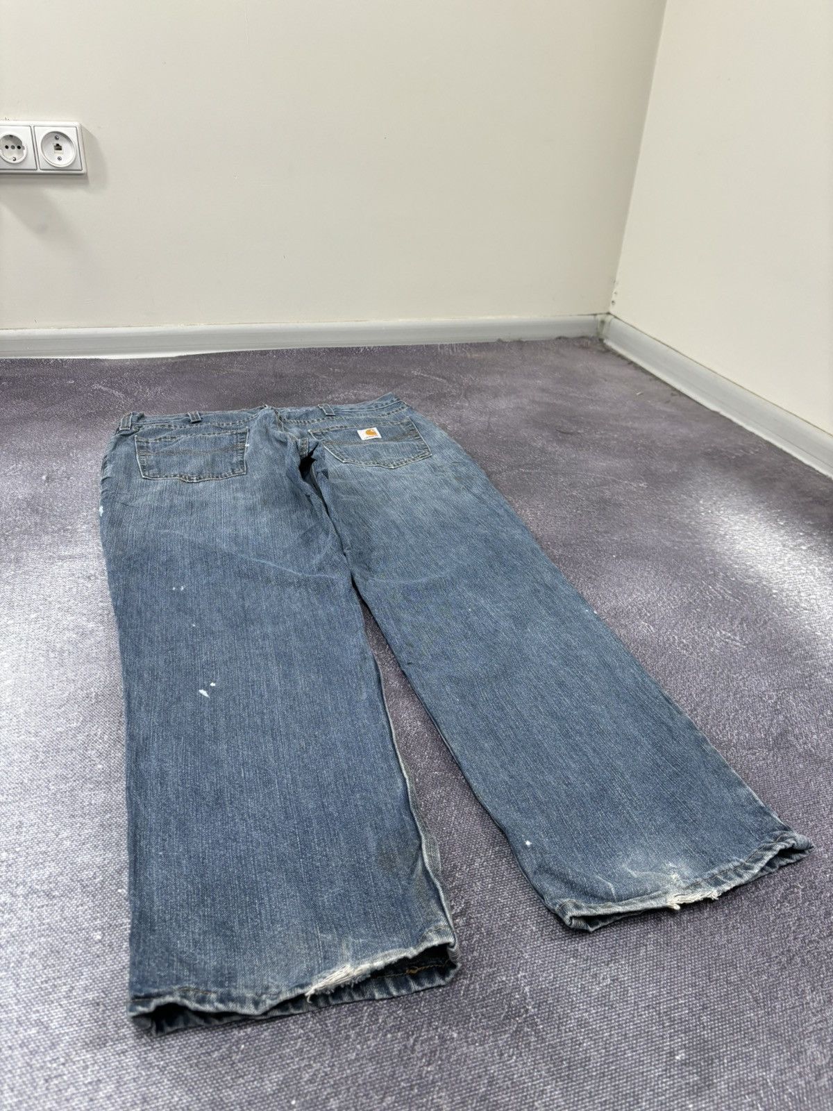 Carhartt Vintage 90s Carhartt USA Distressed Work Hype Baggy Jeans Size US 36 / EU 52 - 4 Thumbnail
