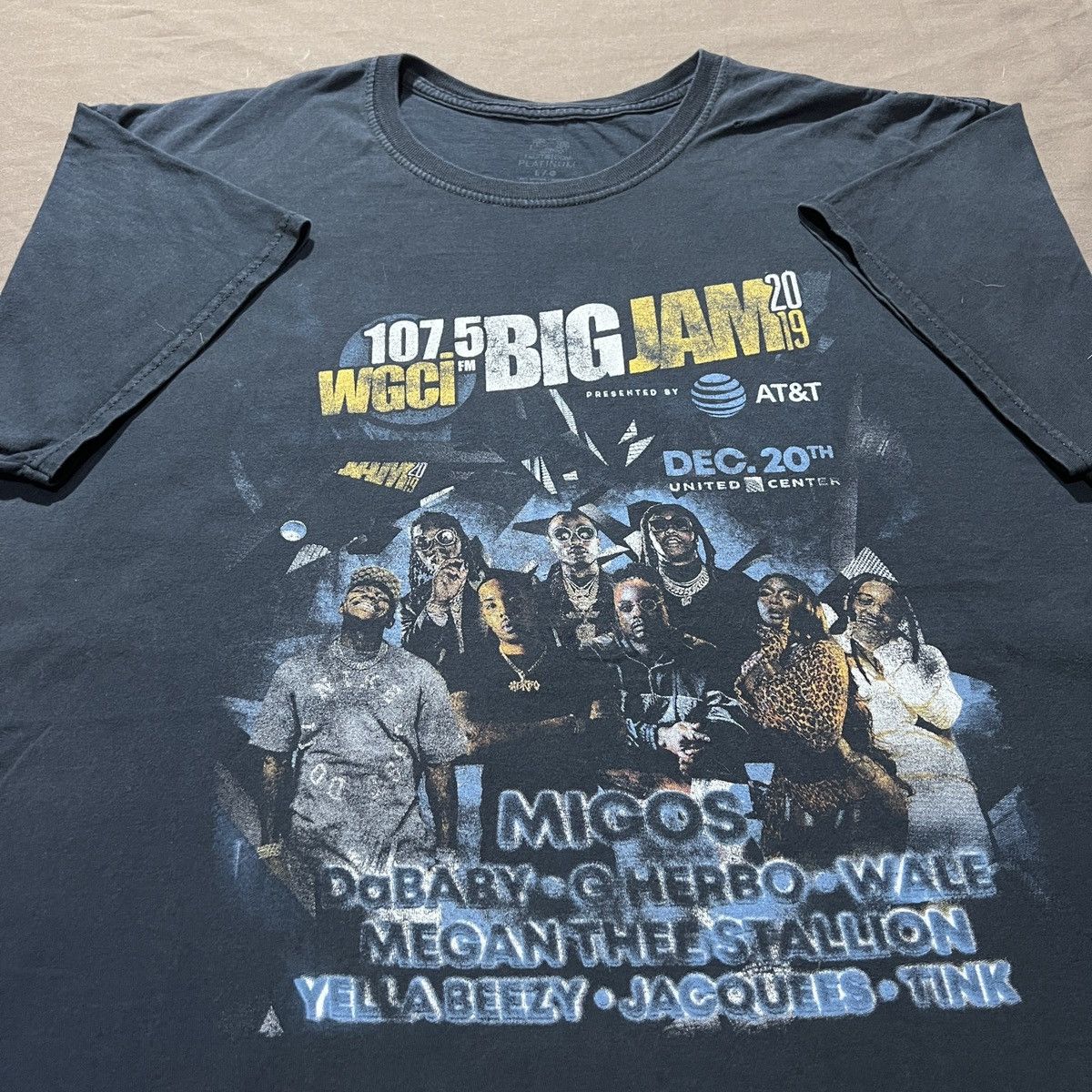Rap Tees 2019 BiIG JAM MIGOS DaBaby WALE G Herbo PROMO TEE FADED Size US L / EU 52-54 / 3 - 2 Thumbnail