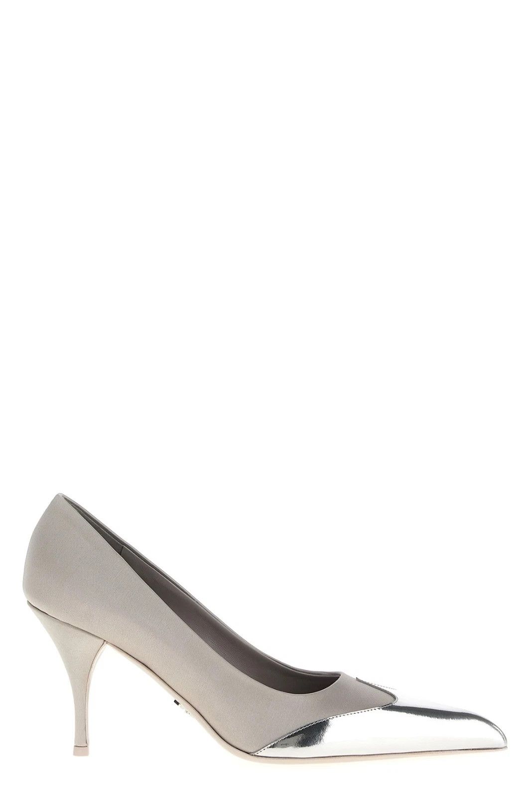 Prada PRADA Silver Satin 85mm Pumps New & Authentic Size US 7.5 / IT 37.5 - 1 Thumbnail