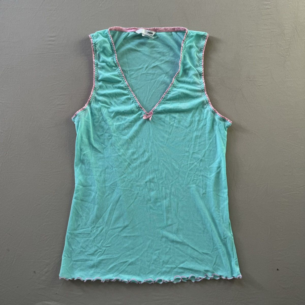 H&M Y2K H&M Mesh Lingerie Pajama Top Size L / US 10 / IT 46 - 1 Thumbnail