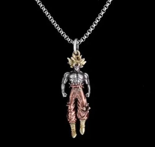 Jewelry Super Saiya Son Goku Pendant Necklace Size ONE SIZE - 5 Thumbnail