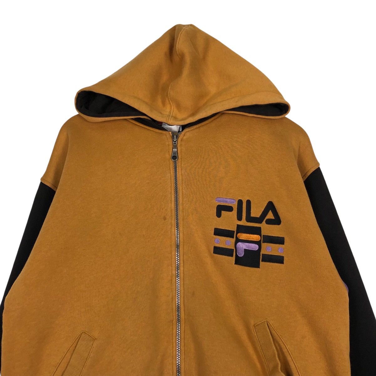 Fila × Japanese Brand × Vintage Vintage Fila Jacket Hoodie 90s Style Streetwear Medium Size US M / EU 48-50 / 2 - 2 Thumbnail