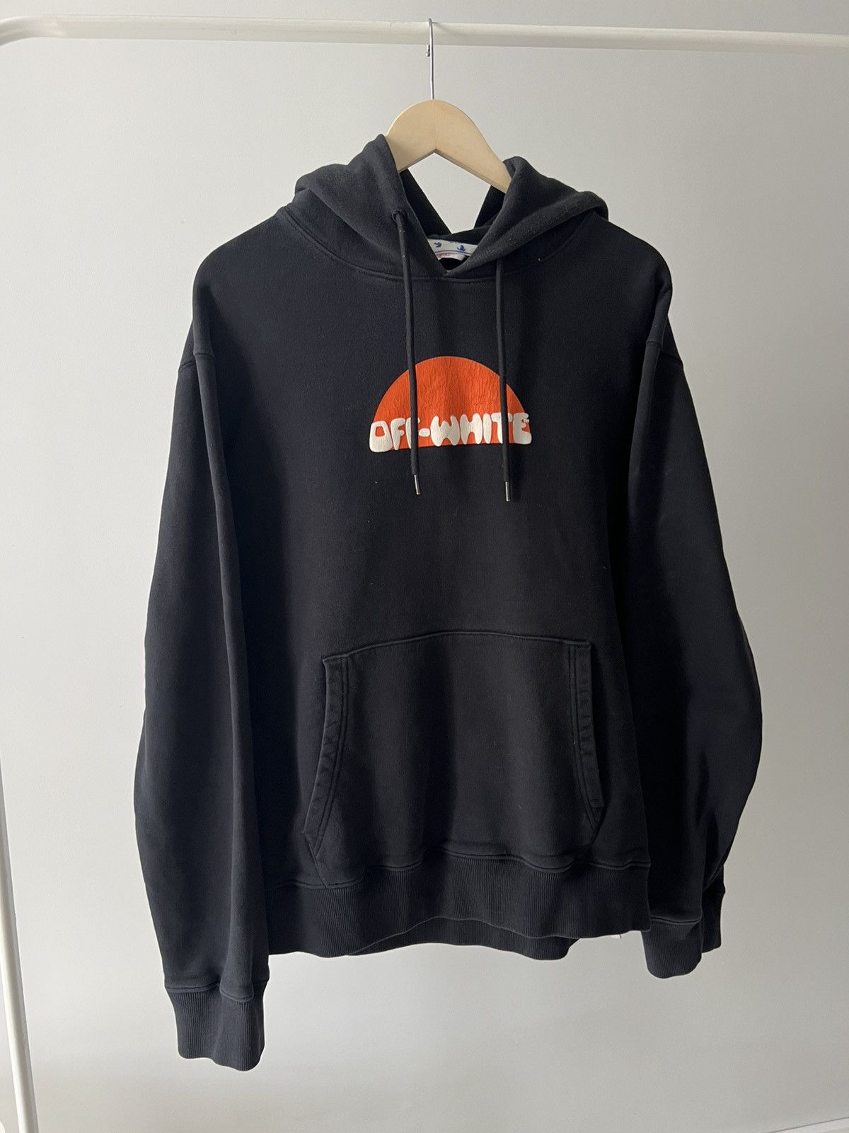 Off-White Off White Hoodie Big Logo Orange Print Medium Size US M / EU 48-50 / 2 - 3 Thumbnail