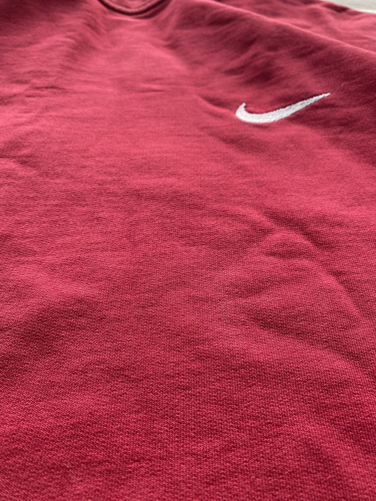 Nike × Vintage 🔥90s Nike Big Logo Swoosh Red Oversized Sweatshirt y2k rare Size US XL / EU 56 / 4 - 17 Thumbnail