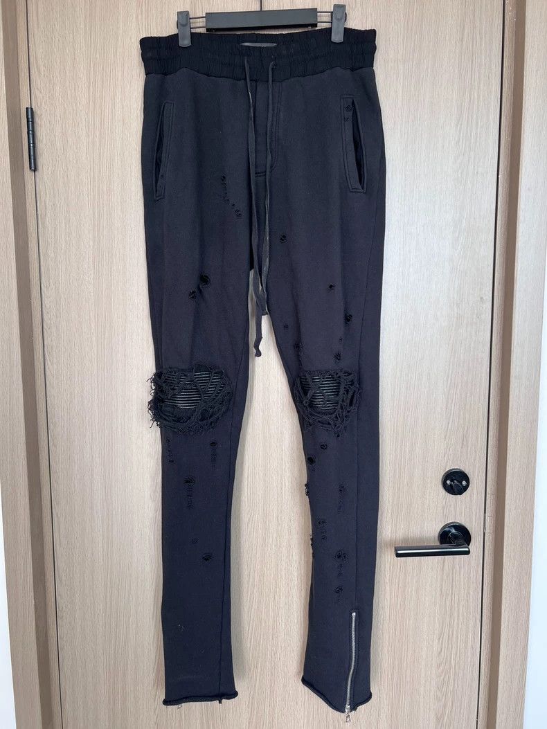 Amiri Amiri size M Double Knee Destroyed Patchwork Sports Trouser Size US 30 / EU 46 - 1 Thumbnail