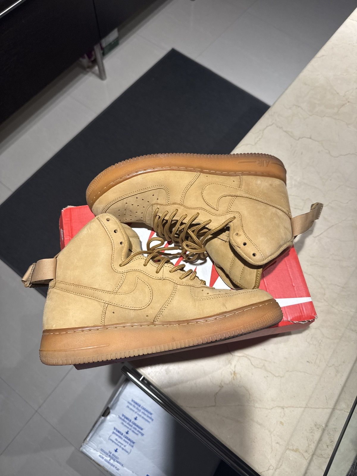 Nike Nike Air Force 1 High Wheat Flax 2016 Size US 9.5 / EU 42-43 - 4 Thumbnail