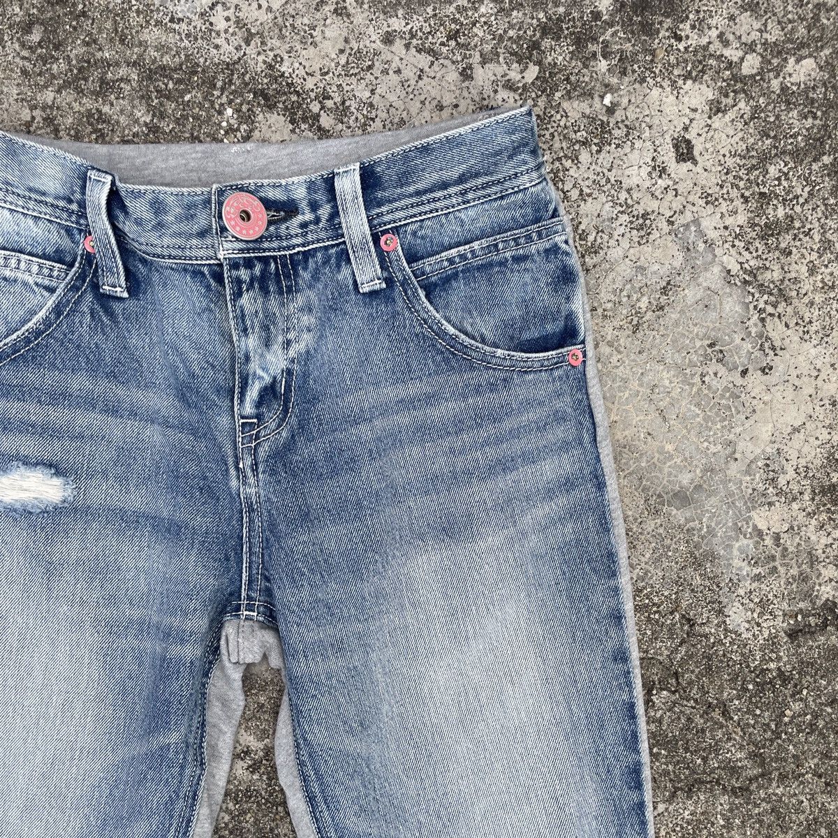 Other Vintage Rodeo Crown Denim Distressed Denim Jeans Size 29" - 2 Thumbnail