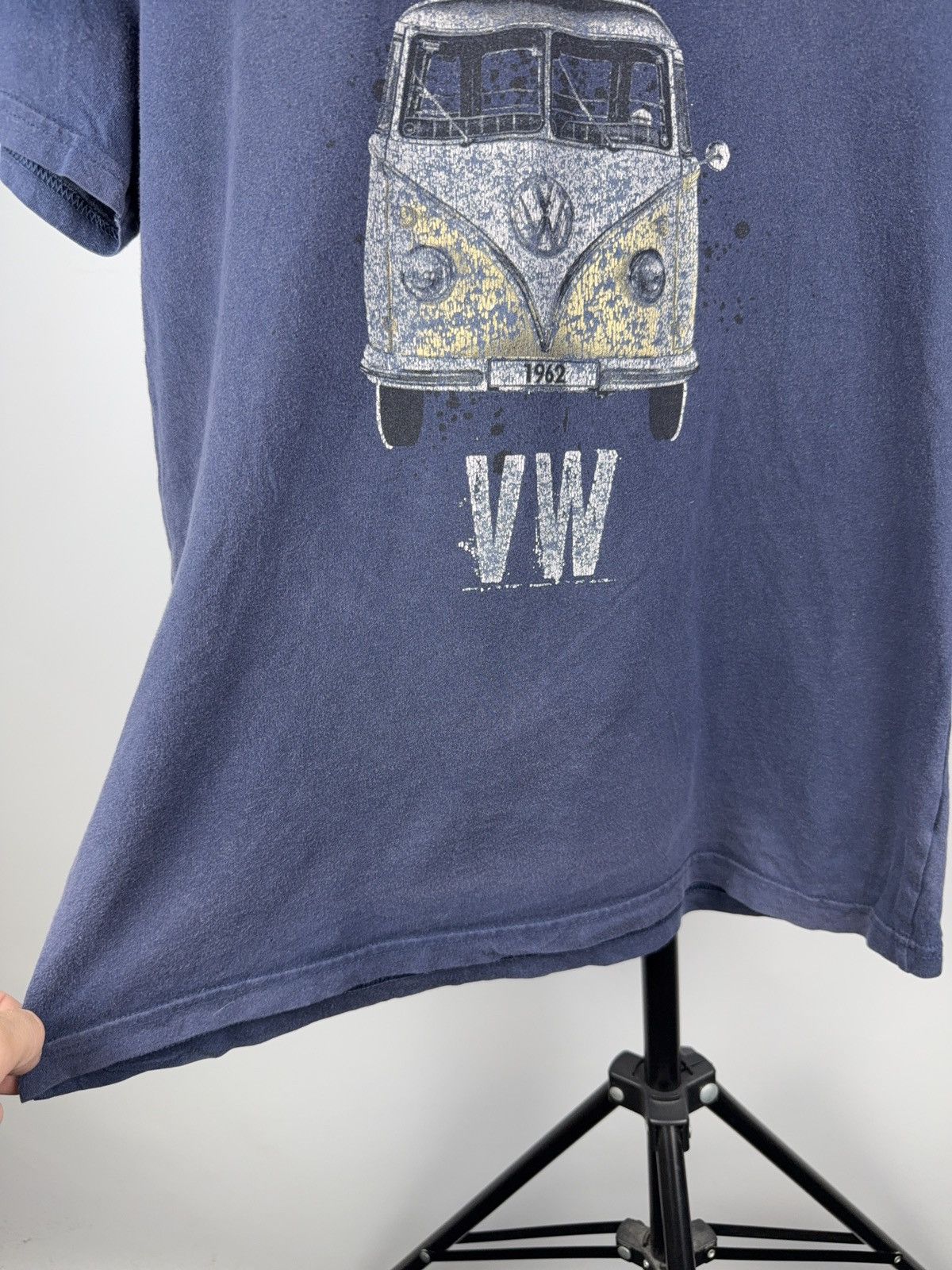 Vintage Racing 2018 VW Classic Camper Van Graphic Tee Navy Blue M Size US M / EU 48-50 / 2 - 7 Thumbnail