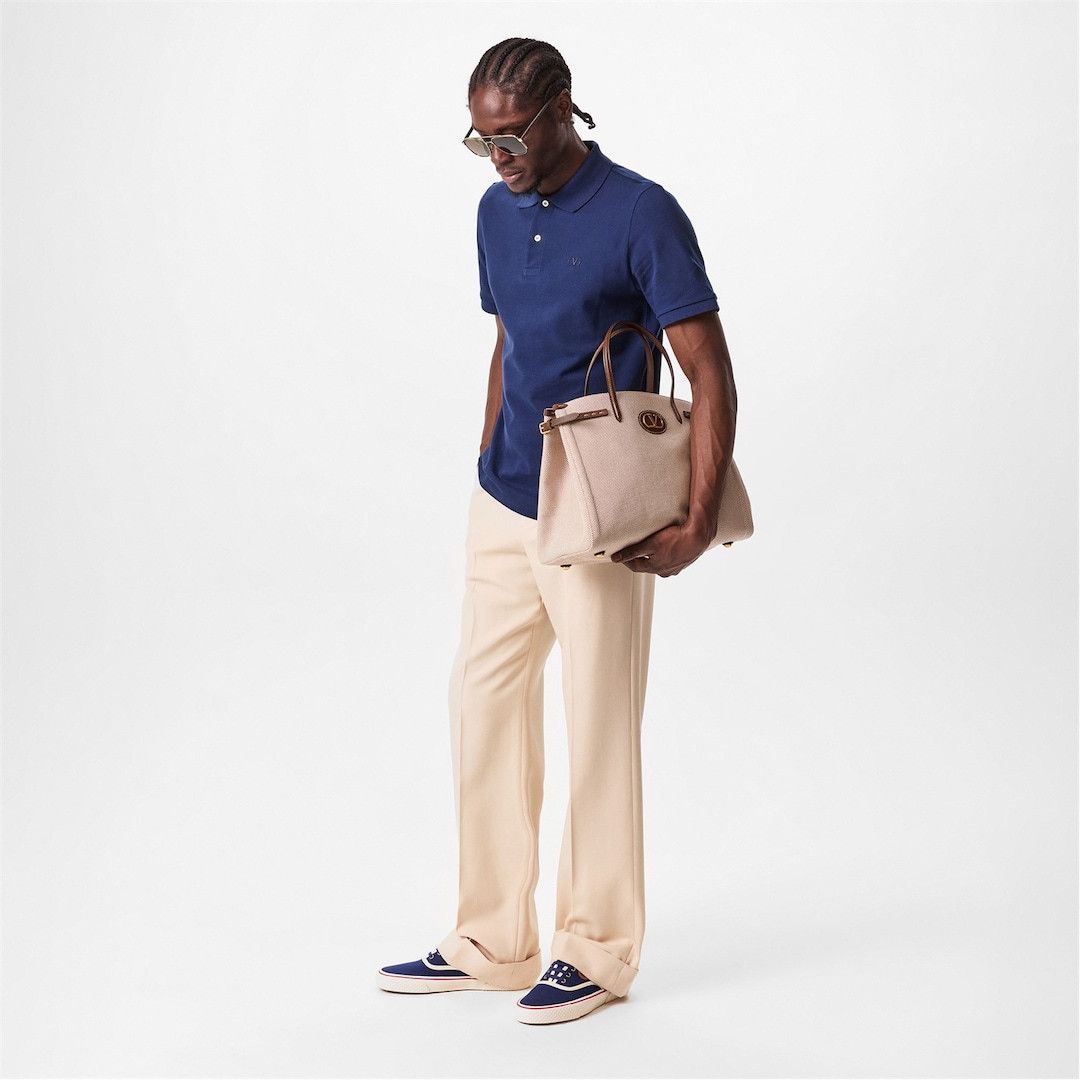Valentino o1g2r1mq0526 Canvas Trainers in Indigo/Ivory Size US 8 / EU 41 - 5 Thumbnail