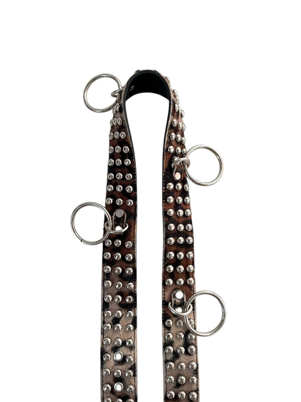 Japanese Brand Japanese Fur Leopard Studded Punk Belt Size ONE SIZE - 6 Thumbnail