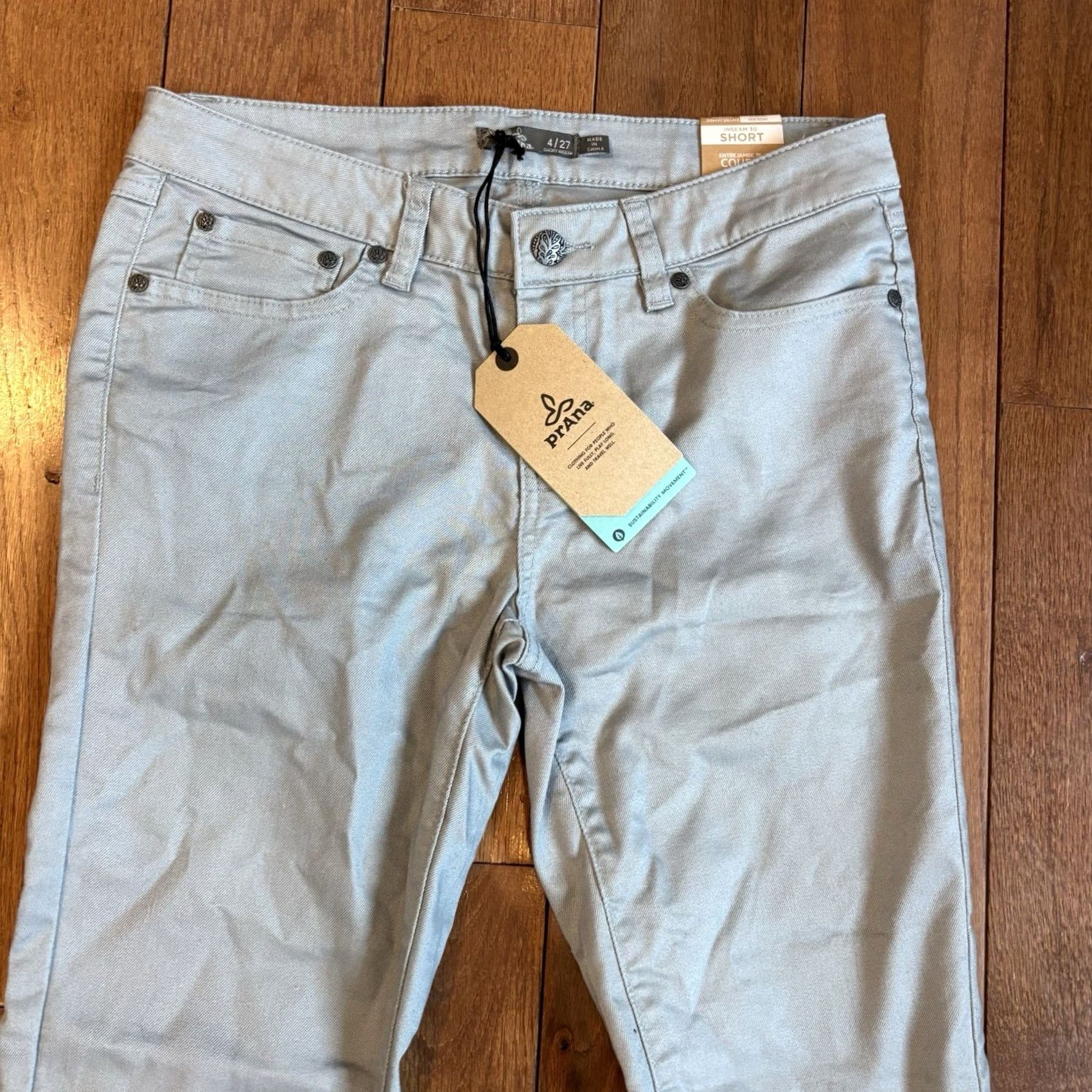 Prana Womens Prana Kayla Jeans Agave Blue sz 4/27 30" Size 27" / US 4 / IT 40 - 2 Thumbnail