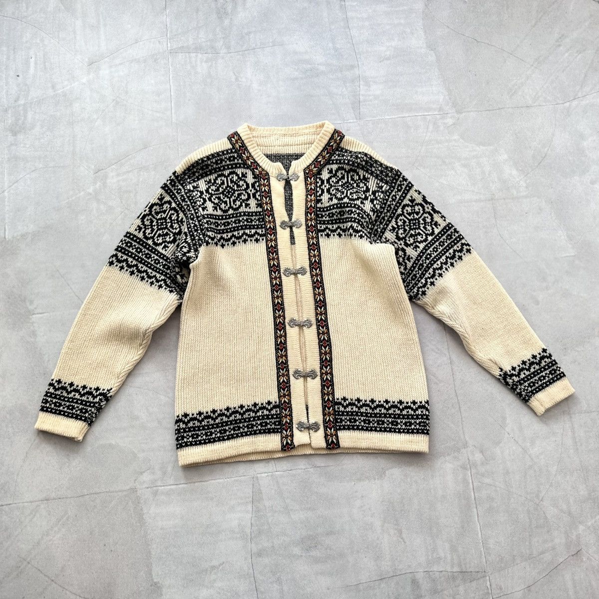 Dale Of Norway 80s 90s Nordic Pattern Knit Cardigan Vintage Dale Of Norway Size US L / EU 52-54 / 3 - 11 Thumbnail