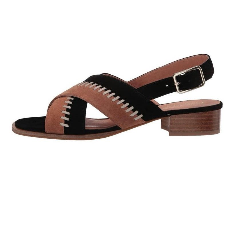 Jack Rogers Jack Rogers Amelia City Block stitched suede heel sandals Size US 7.5 / IT 37.5 - 3 Thumbnail