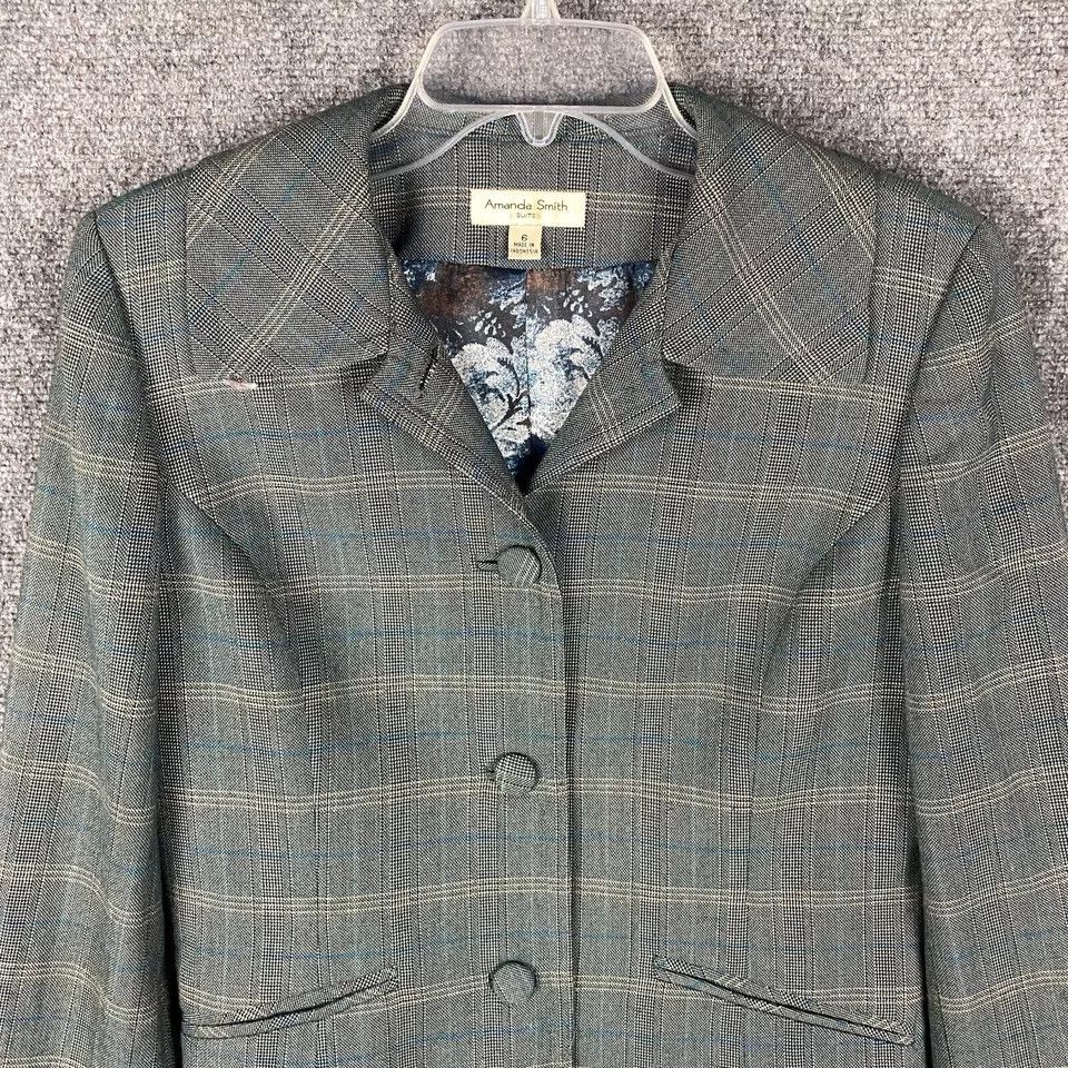 Other Amanda Smith Blazer Suit Women's Size 6 Gray Adults Size M / US 6-8 / IT 42-44 - 2 Thumbnail