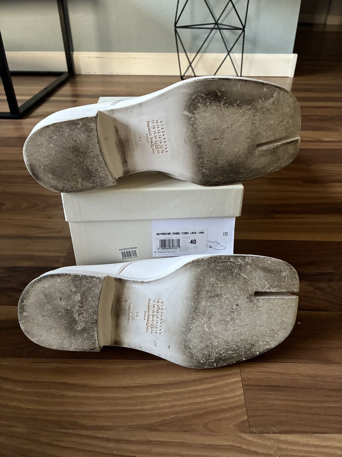 Maison Margiela Size 40 Leather Alternative split toe derby Size US 7 / EU 40 - 9 Thumbnail